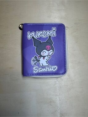 Sanrio Kuromi Lilac and White Zip Wallet NWT